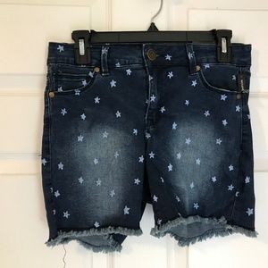 Relativity Women's Denim Shorts NWT Blue w/Stars